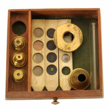 Culpeper microscope in case, 19th century - Van Leest Antiques