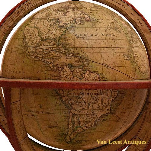 1914ca - Important French Globe, Lebegue Miniature or pocket globe 6cm